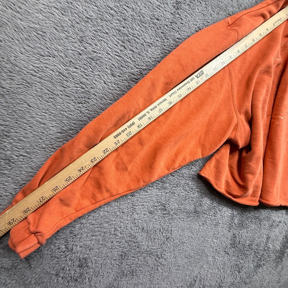 Nike Sportswear Women's Icon Clash Orange Crewneck Crop Top Sweatshirt Oversized - Picture 5 of 8